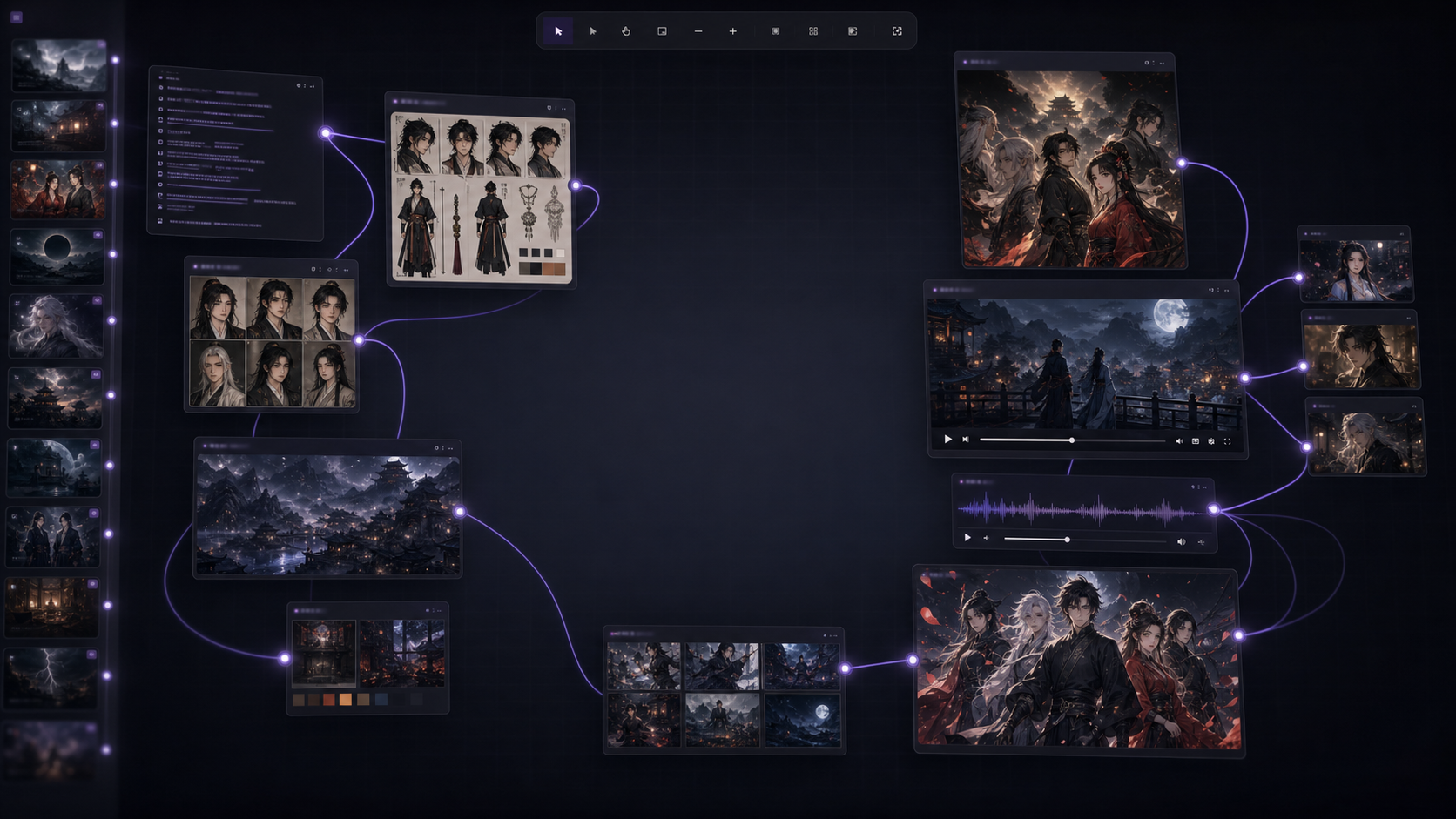 PSGo 多节点创作画布界面预览